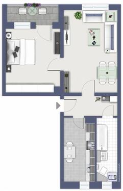 Foto - 2 Zimmer Etagenwohnung zur Miete in Chemnitz