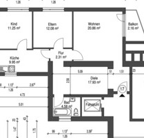 Sehr helle sanierte 3-Zimmer-Wohnung mit Balkon - Wilhelmshaven Heppens