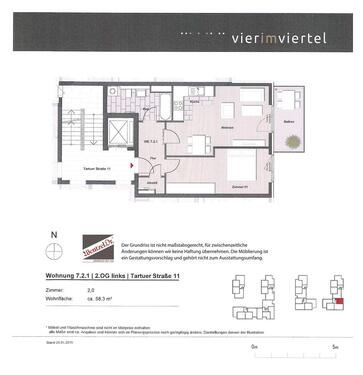 Foto - 2 Zimmer Etagenwohnung zur Miete in Lüneburg
