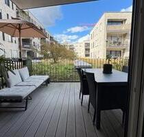 Exklusive 3-Zi.-Wohnung im Zollhafen: mit Terrasse, Markenküche, - Mainz Mombach