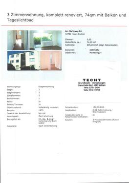 Foto - 3 Zimmer Wohnung -komplett renoviert - mit Balkon