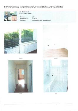 Foto - Etagenwohnung in Haan zur Miete