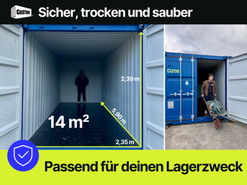 Foto - 14m² Lagercontainer Lagerraum Lagerbox Garage mieten ✅