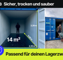 14m² Lagercontainer Lagerraum Lagerbox Garage mieten ✅ - Leipzig Altwest