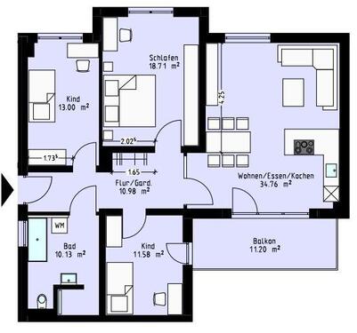 Foto - Etagenwohnung zur Miete in Gera