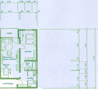 Foto - Charmante Wohnung - Zentral mit Blick ins Grüne