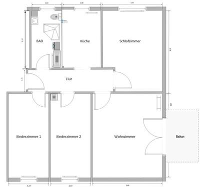 Foto - 4 Zimmer Etagenwohnung zur Miete in Ludwigslust