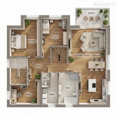 Foto - 6 Zimmer Terrassenwohnung in Dettenhausen