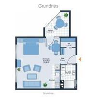 Jockgrim ETW 40 qm 1,5 Zimmer mit Balkon in Jockgrim