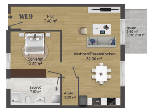 Foto - Etagenwohnung in Obernburg am Main zur Miete