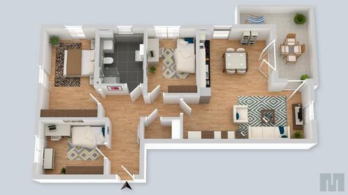 Foto - Etagenwohnung zur Miete in Schongau