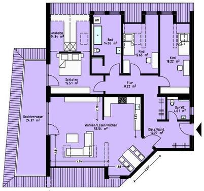 Foto - 4 Zimmer Etagenwohnung zur Miete in Gera