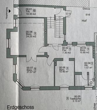 Foto - Büro 2-3 Zimmer Innenstadt 79 qm