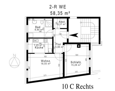 Foto - 2 Zimmer Etagenwohnung zur Miete in Amt Wachsenburg