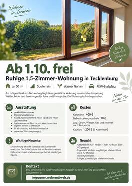Foto - 2 Zimmer Etagenwohnung zur Miete in Tecklenburg