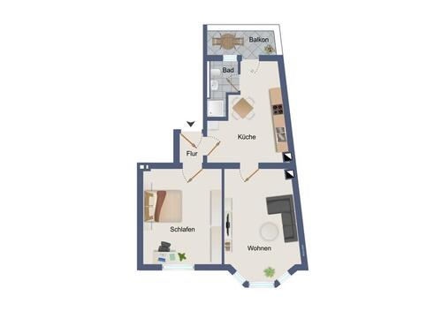 Foto - 2 Zimmer Etagenwohnung zur Miete in Gevelsberg