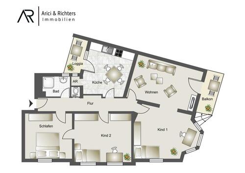 Foto - 4 Zimmer Erdgeschoßwohnung in Jülich