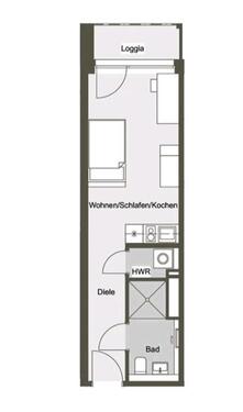 Foto - 1 Zimmer Etagenwohnung zur Miete in Berlin