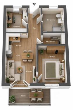Foto - 3 Zimmer Etagenwohnung in Mallersdorf-Pfaffenberg