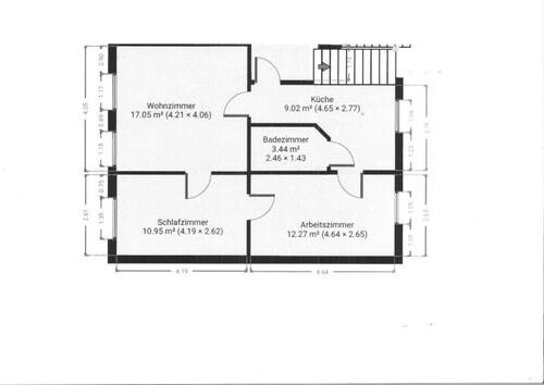 Foto - 3 Raum Wohnung Bitterfeld - 265,00&nbsp;EUR Kaltmiete, ca.&nbsp; 53,00&nbsp;m&sup2;