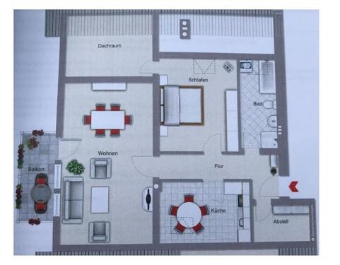 Foto - 2,5-Zimmer Dachgeschosswohnung in Babenhausen zu vermieten