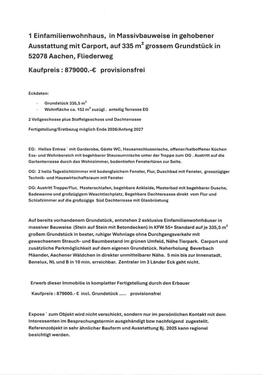 Foto - Doppelhaushälfte in Aachen zum Kaufen