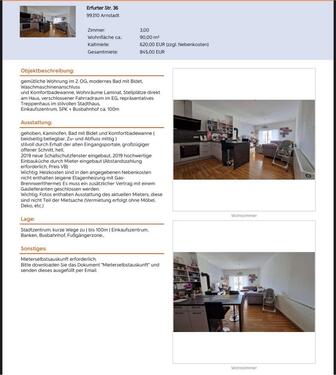 Foto - Etagenwohnung in Arnstadt