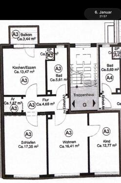 Foto - 3 Zimmer Etagenwohnung zur Miete in Fürth