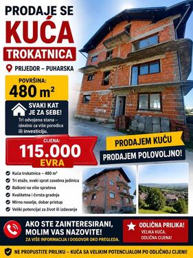 Foto - HAUS ZU VERKAUFEN – Bosna i Hercegovina PRIJEDOR, PUHARSKA