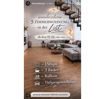 5 Zimmerwohnung List - 2.200,00&nbsp;EUR Kaltmiete, ca.&nbsp; 150,00&nbsp;m&sup2; in Hannover (PLZ: 30159)