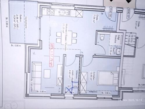 Foto - Neubauwohnung für Single - 838,00 EUR Kaltmiete, ca.  58,00 m²