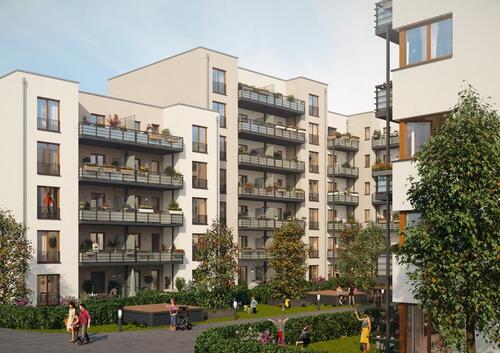 Foto - Moderne 3-Zimmer-Wohnung mit EBK, Gäste-WC, Aufzug, schönem Bad und TG-Stellplatz