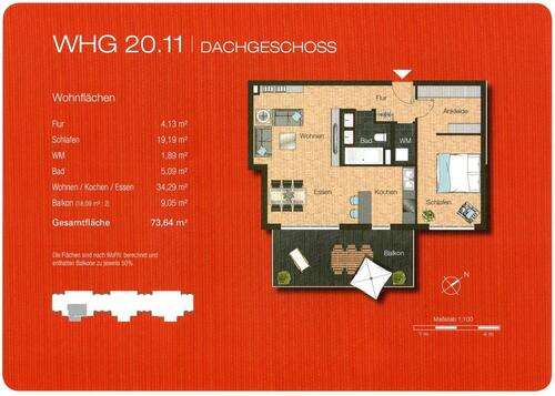 Foto - Dachgeschoßwohnung in Bad Kreuznach zum Kaufen