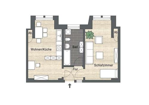 Foto - 2 Zimmer Etagenwohnung zur Miete in Dresden