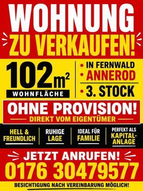 Foto - Wohnung Verkaufen 4ZKB in Annerod Fernwald