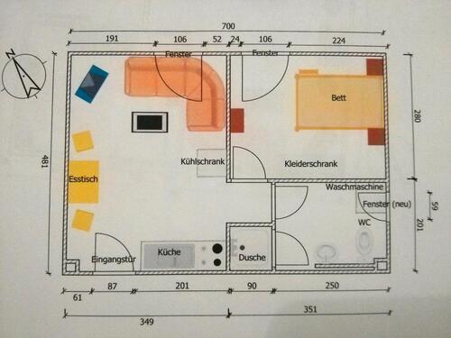 Foto - Schöne 2 Zi. Wohnung zu vermieten