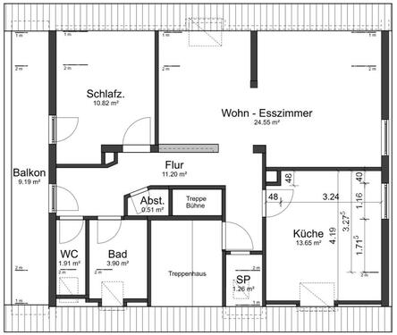 Foto - 2,5 Zimmer Dachgeschoss Wohnung