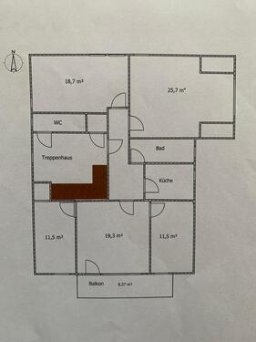 Foto - Helle, sonnige 5 Zimmer Wohnung in Holzhausen - Externsteine