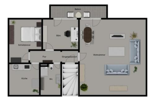 Foto - 3 Zimmer 100qm Dachgeschosswohnung in Hoykenkamp zu vermieten!