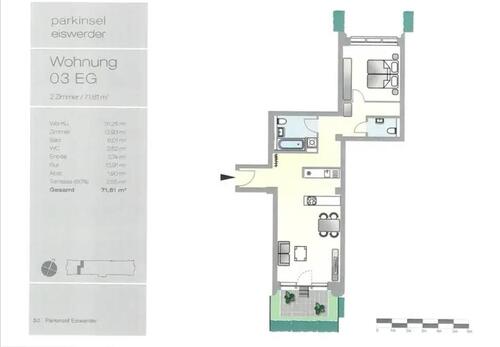 Foto - Urban Living Eiswerder (13585) Lichtdurchflutete 2-Zimmer-Wohnung