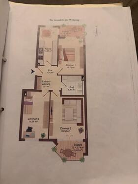 Foto - Mietwohnung 1350€ Warm - 1.350,00&nbsp;EUR Kaltmiete, ca.&nbsp; 88,00&nbsp;m&sup2;