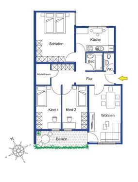Foto - 4 Zimmer Wohnung auf dem Goldberg zu vermieten