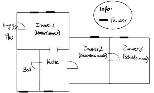 Foto - ANFRAGESTOPP - Schöne 3 Zimmer in ruhiger Lage – frei ab 01.06.26