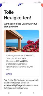 Foto - Fewo günstig Sardinien vom 12.-22.5.26 2 Personen frei!