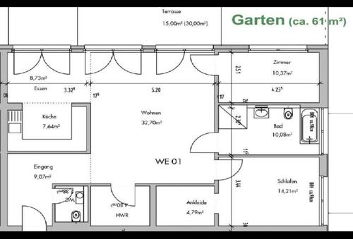 Foto - 3 Zimmerwohnung 120 m2 mit Garten Braunschweig Wenden