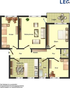 Foto - 4.5 Zimmer Erdgeschoßwohnung zur Miete in Bad Driburg