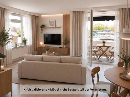 Foto - Moderne 2-Zimmer-Wohnung mit Balkon und Einbauküche im 2. OG