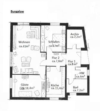 Foto - Bungalow in Henstedt-Ulzburg – mit Mietvorteil bei Mithilfe