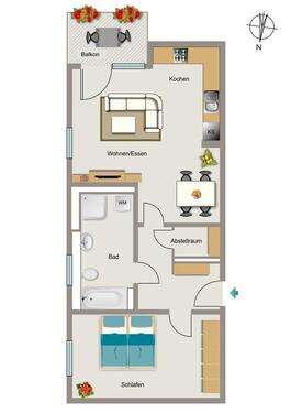 Foto - 2 Zimmer Etagenwohnung zur Miete in Bochum