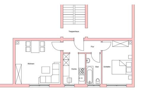 Foto - Stilvolle, modernisierte 2-Zimmer-Wohnung mit Einbauküche in West